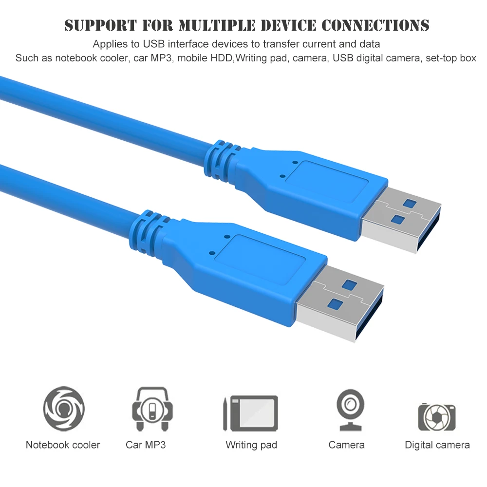 USB 3,0 кабель-удлинитель Супер Скоростной тип А Папа-папа для Ноутбука Охладитель жесткий диск Автомобильный MP3 веб-камера цифровая камера