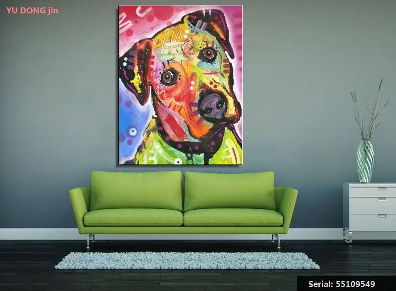 Color animal Animal Classical oil Painting Drawing art Spray Unframed Canvas brass hologram wall design iron square55109549 | Дом и сад