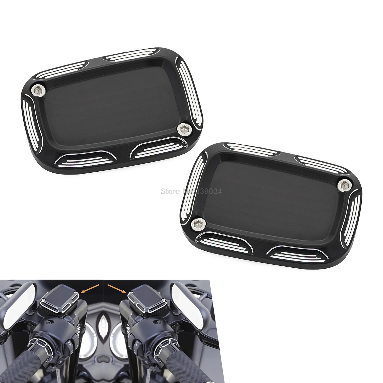 

NICECNC Front Brake Clutch Fluid Reservoir Cover For Harley Night Rod Special VRSCDX V Rod Muscle VRSCF VRSCAW VRSCR Street 2017