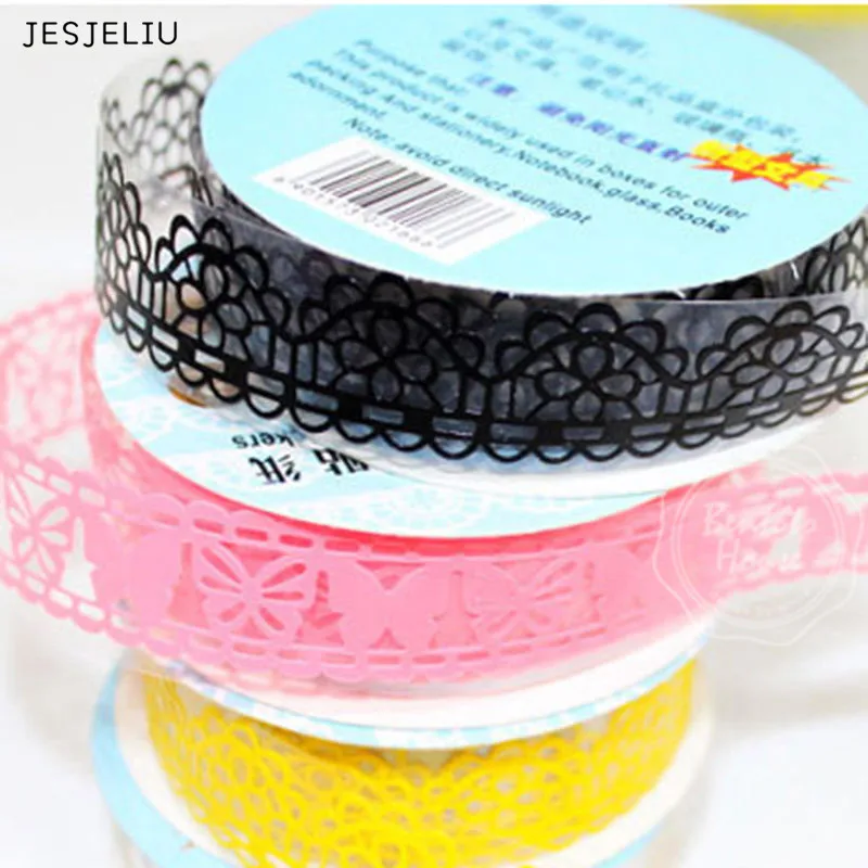 

18mm DIY Washi Lace Decorative Sticker Scrapbooking Paper Tape Adhesive Ornament