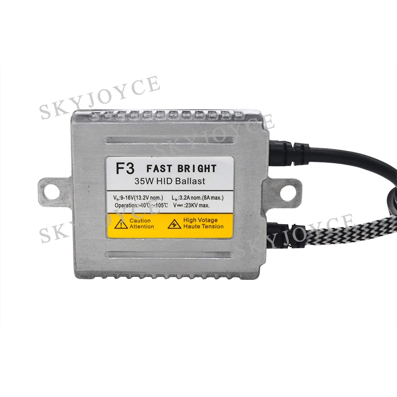 12V AC 35W F3 Fast Bright DLT Ballast Quick Start Digital Slim HID Reactor Ignition Block For 35W Xenon HID Headlight Bulb Kit (6)