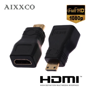 

AIXXCO 5PCS HDMI female TO Mini HDMI Adapter converter gold plated connector HDMI V1.4 Ethernet 1080P 3D hdmi adapter