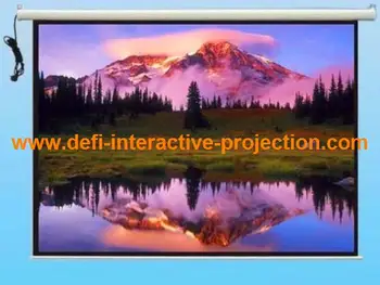 

DfLabs 72 inches 16:9 Electric Projection Screen Matt White pantalla proyeccion for LED LCD HD Movie Motorized Projector Screen-