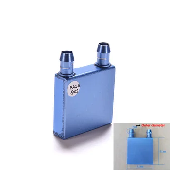 

PC Aluminum Water Cooling Block 41x41x12mm Liquid Cooler Heatsink Waterblock Radiator for Computer Laptop GPU CPU Cooling 1PC