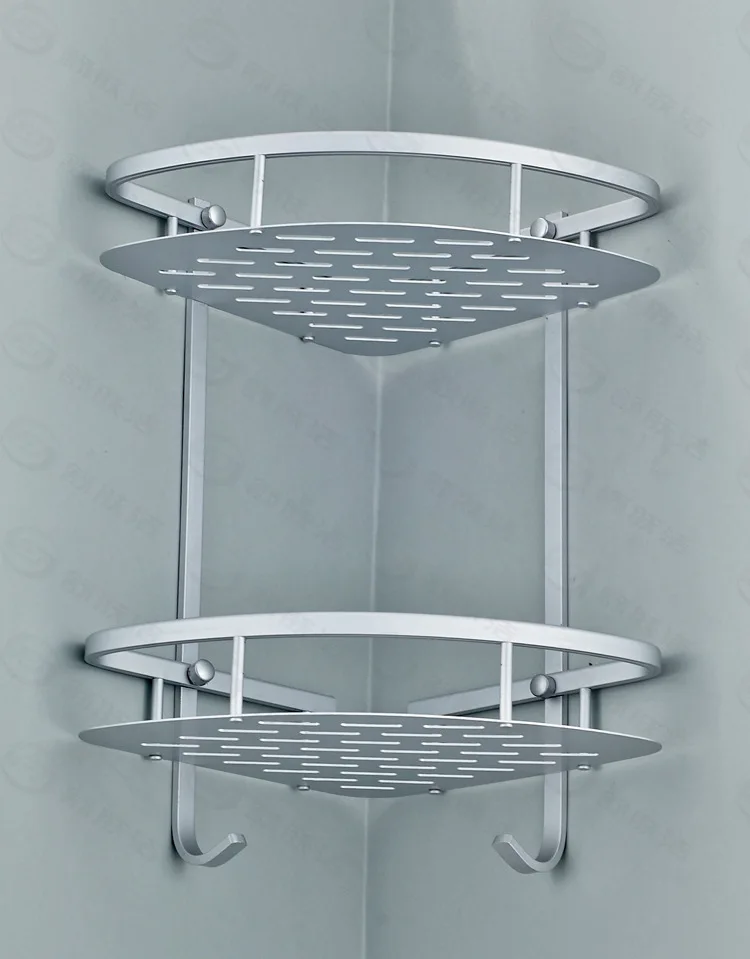 Smartlife Two Layer Wall Mounted Bathroom Rack Towel Washing Shower Basket Bar Shelf bathroom accessories shampoo holder ping Smartlife Two Layer Wall Mounted Bathroom Rack Towel Washing Shower Basket Bar Shelf bathroom accessories shampoo holder ping