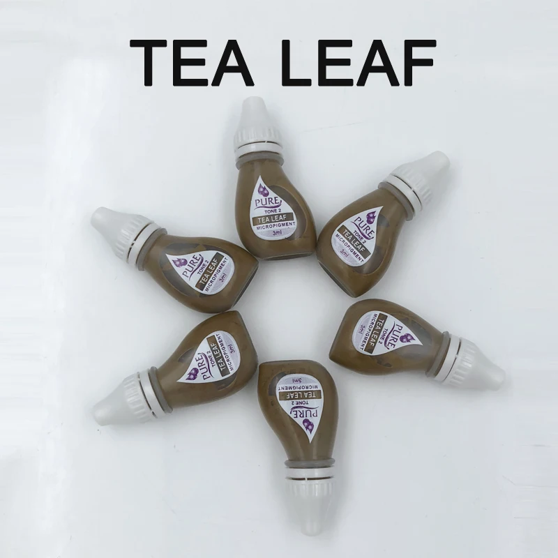 

6pcs Original USA Biotouch Pigment Get Pure Confidence Pure Micropigment Permanent Makeup Tattoo Ink Eyebrow Eyeliner Tea Leaf
