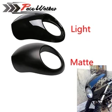 Black Headlight Plastic Front Visor Fairing Cool Mask Bezel For Harley 883 XL1200 Dyna Sportster FX Motorcycle