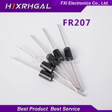 100pcs DO-15 FR207 Rectifier Diode 2A 1000V New original