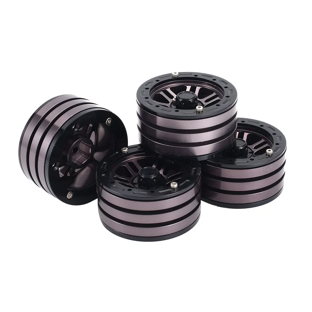 

New 4PCS 1.9 Inch Crawler Alloy Rim Beadlock for 1:10 RC Rock Crawler Car Axial SCX10 RC4WD TAMIYA CC01 RC Truck Wheel Hub Parts