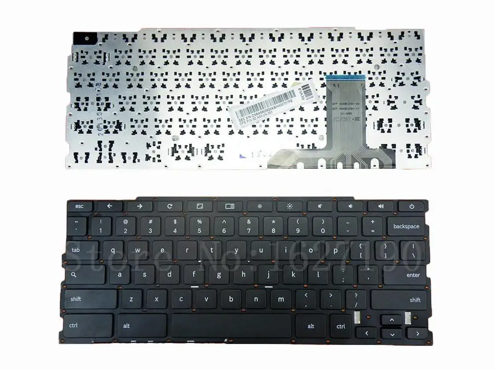 

US Keyboard For Samsung Chromebook XE303C12 BLACK Without FRAME Without foil PN:9Z.N8XUN.001 CNBA5903500ABIH433K00OM