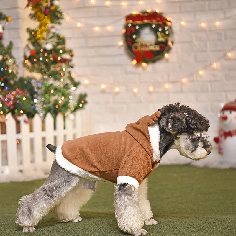 Fleece  Dog Christmas Lovely Hoodies