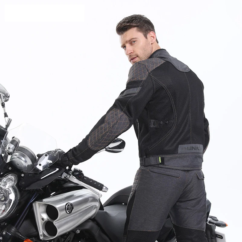 Велосипедная летняя сетчатая дышащая мотоциклетная куртка в стиле ретро Chaqueta мотоциклетная куртка для мотокросса Защитная Экипировка для езды