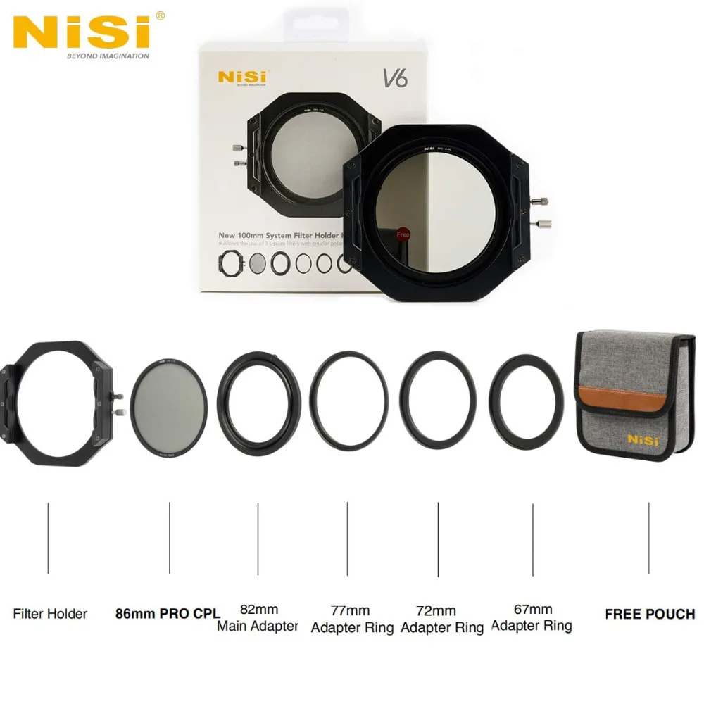 US $188.00 NiSi V6 CPL Filter Holder 100mm System Pro Circular Polarizer Camera Filter Filtre For Canon Nikon Sony Olympus FUJIFILM Camera