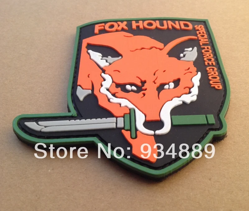 FOX HOUND PVC PATCHES morale custom pvc patch militaryin Patches from