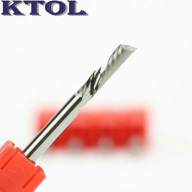 Single Flute End Mill Milling Cutter CNC Router Bits Engraving Cutting Tool_1