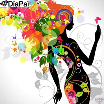 

DiaPai 100% Full Square/Round Drill 5D DIY Diamond Painting "Character beauty" Diamond Embroidery Cross Stitch 3D Decor A20428