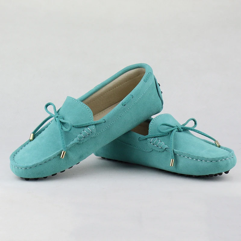 Women Shoes Genuine Leather Flat Shoes Casual Loafers Flats Moccasins Lady Driving