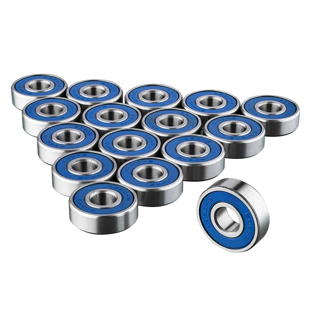 US $9.34 16 x 608RS Skateboard Bearings - Frictionless ABEC 9 Roller Bearing for Skate boards Dropshipping