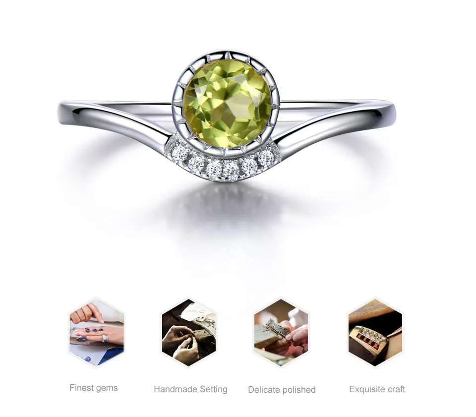 UMCHO-Peridot-silver-rings-for-women-RUJ037P-1-PC (2)