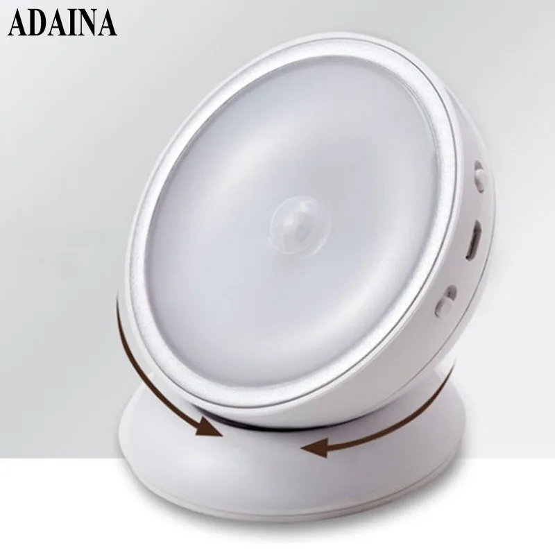 Magnet Newstyle Kids Room Led Sensor Night light Dimmable Clover Lamps Motion PIR Intelligent Human Body Induction Auto Lamp | Лампы и