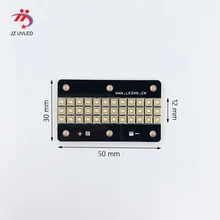 90 Вт Светодиодный УФ-модуль для ультрафиолетовых гелевых чернил отверждения света APEX SunJet УФ планшетный принтер лечения кварца 365nm 3535 чип УФ лампа шарик