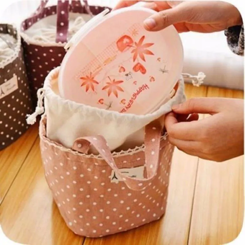 1pc Insulated Tinfoil Aluminum Cooler Picnic Lunch Box Bag Small Dot Thermal Dinner Travel Purse Zipper Waterproof Snack Food Storage Lunch Bag (3)