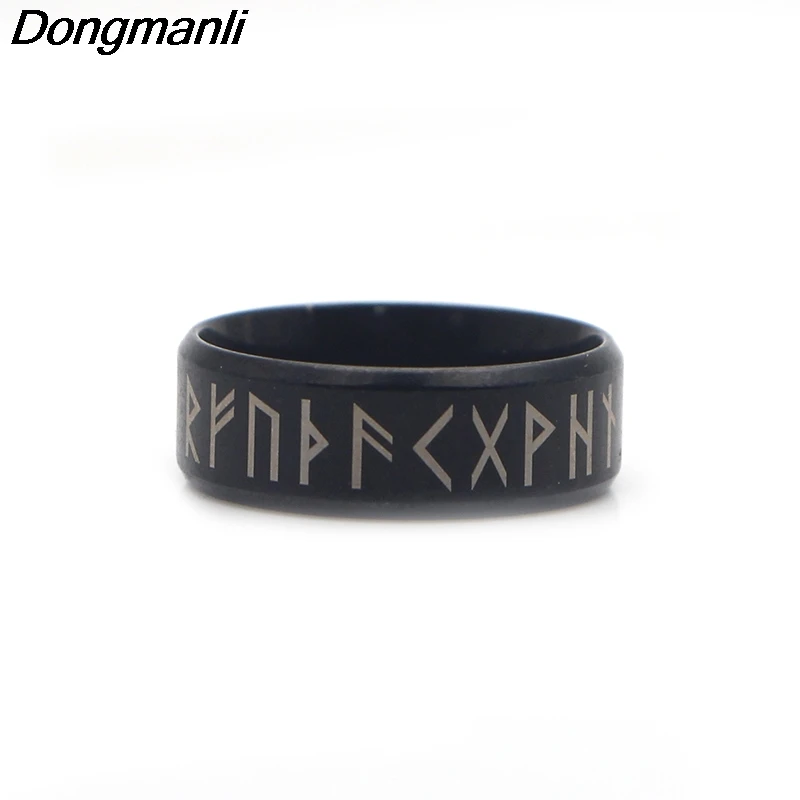 P1200 Dongmanli 2018 Новое поступление мужское кольцо из Руна викингов нордическая кольца