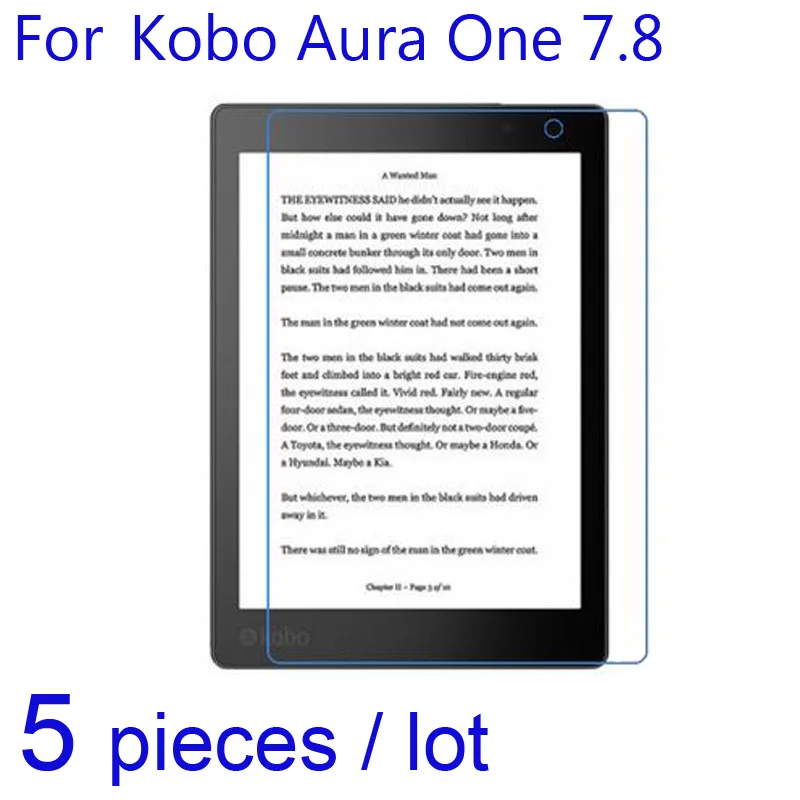 5 шт./упак. Защитные пленки для Kobo Aura H20 Edition 2 /One 7,8/HD 6,8 lcd Clear/matte/Nano, ударопрочный защитная пленка