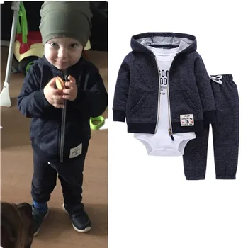 

Cospot Baby Boy Clothes Newborn 3Pcs Clothing Set Autumn Hoodies+Romper+Pants Boys Outfit Suit Boys Clothes Sets 2019 New 40E