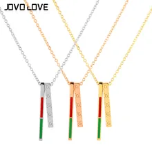 Women Stainless Steel Necklaces Long Strip Jewelry Colorful Trendy Stick Pendant Necklace Hollow Long Link Chain Collier Femme Women Stainless Steel Necklaces Long Strip Jewelry Colorful Trendy Stick Pendant Necklace Hollow Long Link Chain Collier Femme