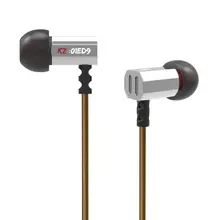 KZ ED9 Wired L Bending In-Ear Earphone With Microphone With Noise Cancelling Funtions For Mobile Phone Supports Music