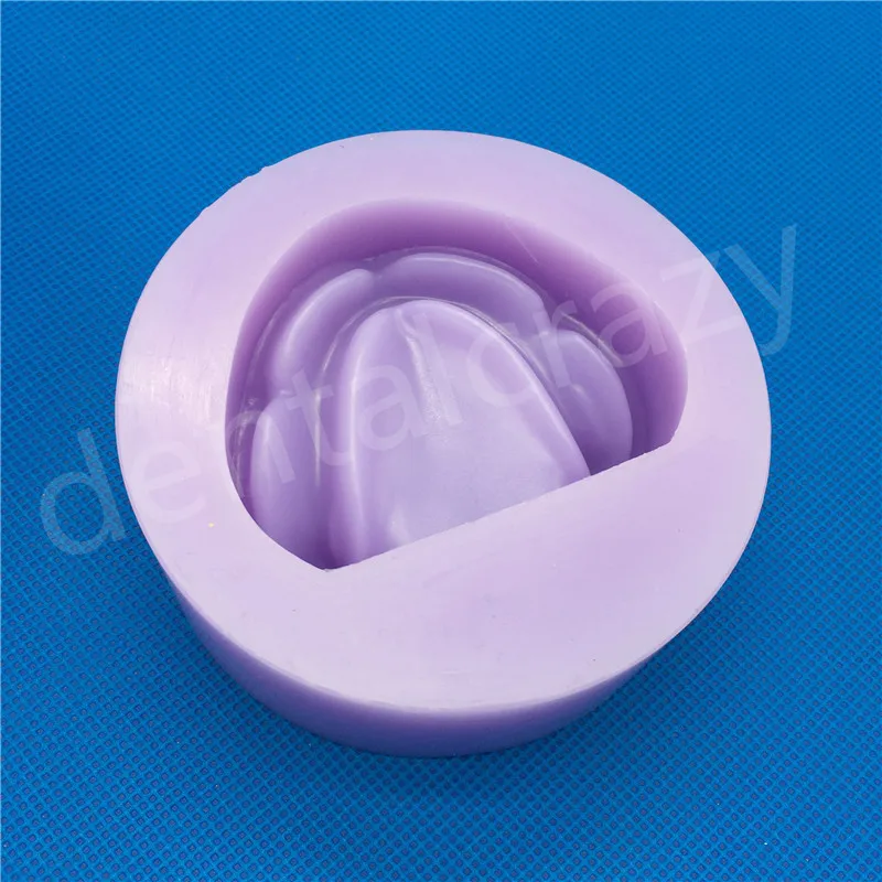 Modelo de Gesso Molde de Base de Silício Dental Bloco Completo-roxo Suprimentos Edentulous Jaw 2 Pçs - Set 19 Cheap Modelo de Ensino Dental