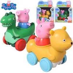 Peppa игрушки "Свинка" хобби литые игрушечные машинки тянуть обратно инерционная машина игрушка страница Джордж happy Бег спортивный