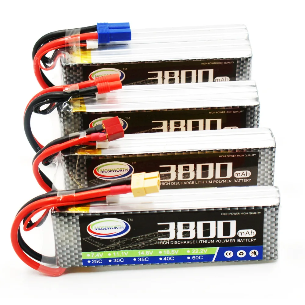 Lipo аккумулятор 22,2 V 6S 3800mAh 60C для радиоуправляемого вертолета квадрокоптера автомобиля дрона самолета радиоуправляемые игрушки литий-полимерная батарея