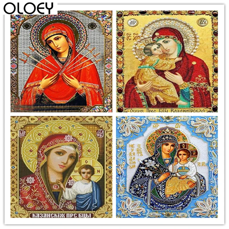 Full Square Drill Catholic Diamond Painting Church 5D Embroidery Special Accessories Cross Stitch Wall Decor | Дом и сад