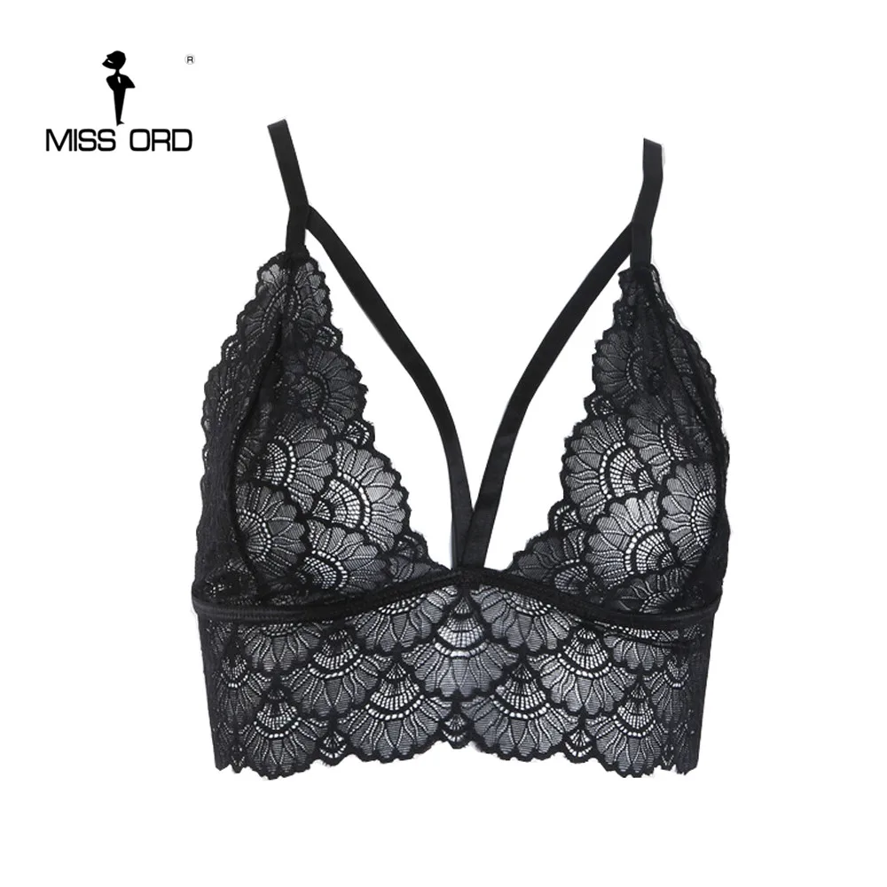 

Missord 2019 Sexy Bra Women's Lace Suspenders Vest Tops FT8769