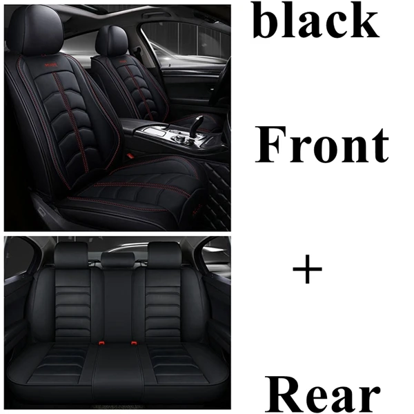 black standard Dingdian Передний+ задний Чехол для сидения автомобиля для Тойота Королла Avensis 4runner ЧР Camry RAV4 AVALON Land Cruiser Reiz автомобильные аксессуары - Название цвета: black standard