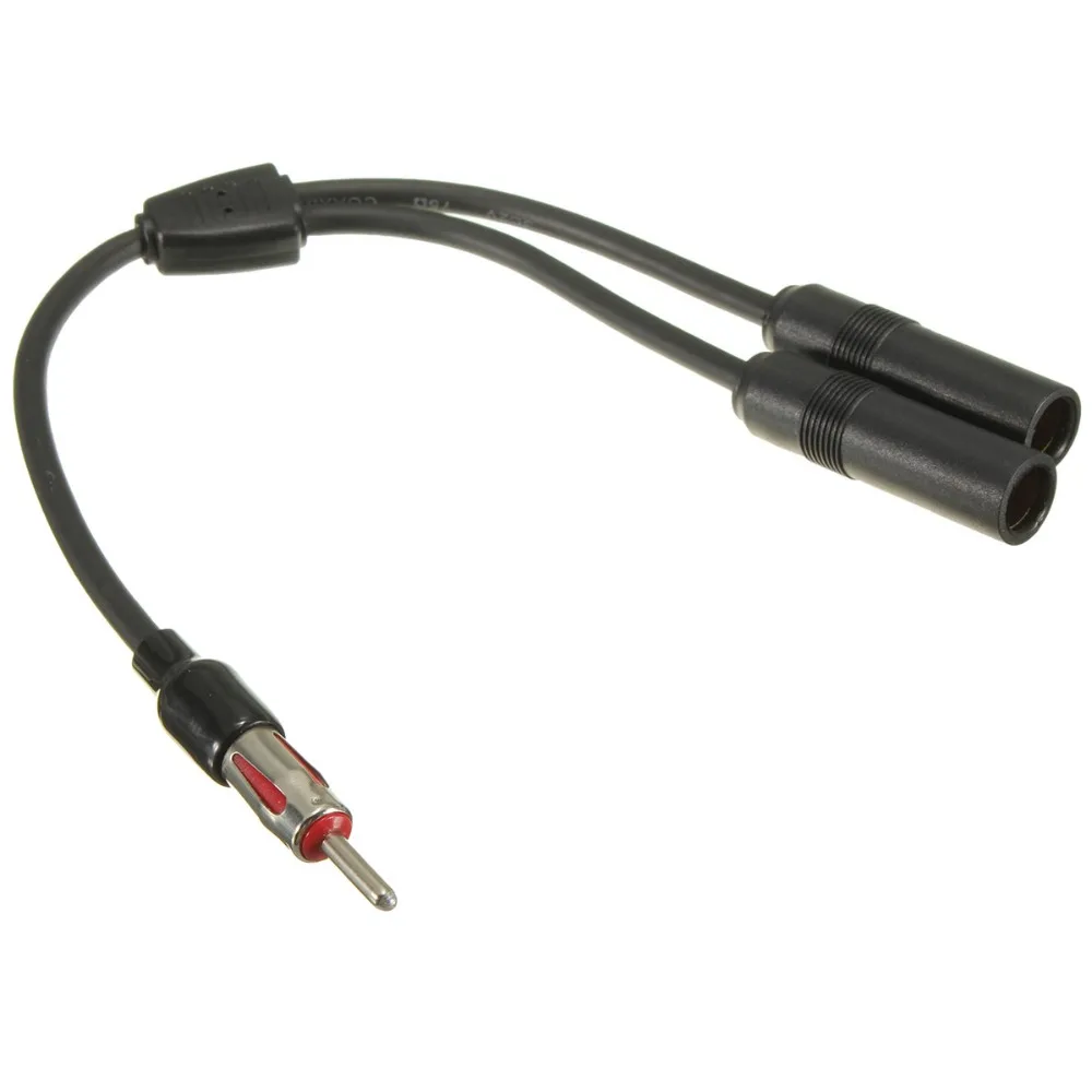 ADELC 2015 Brand New Car Sterio AM & FM Antenna Splitter Y Aux Adapter