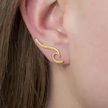 SanLan 1 шт. пляжные серьги-гвоздики для женщин модные серьги океан натуральное искусство ювелирные изделия пендиенты подарки на день рождения