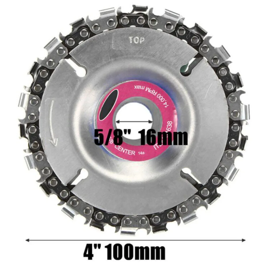 Деревообработка цепная пластина угловая шлифовальная цепь колесо Резьба по дереву диск для угловая шлифовальная машина циркулярная пила