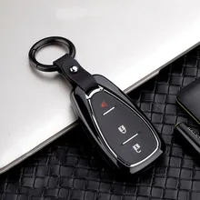 2019 Zinc Alloy Classic Car Key Case Cover For chevrolet cruze spark camaro Volt Bolt Trax Malibu 2016-2018 Key Shell Keychain nan zi han leather car key fob cover case for chevrolet chevy 2016 2017 malibu 2018 cruze camaro key chain holder accessories