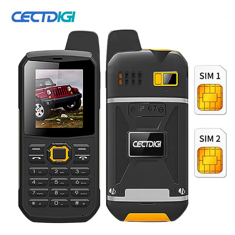 CECTDIGI F68 водонепроницаемый ударопрочный мобильный телефон 2 4 дюймов Bluetooth фонарик