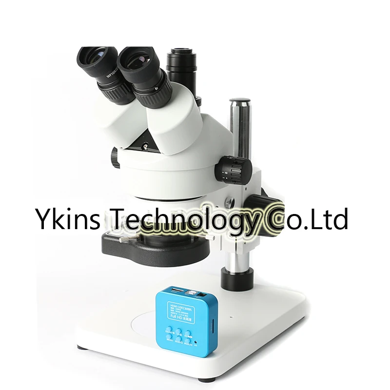 

7X - 45X Continuous Zoom Simu Trinocular Stereoscope + 16MP 1080P HDMI USB Industrial Camera Camera + Stand +144 LED
