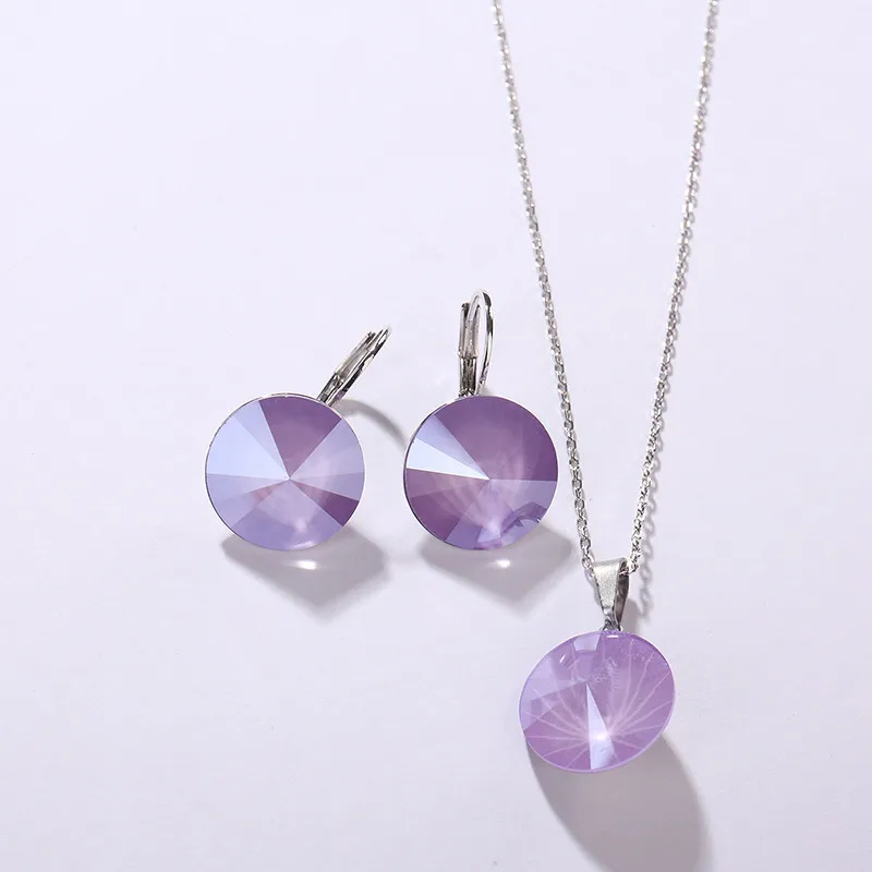 Ms Betti bridal jewelry set with rivoli crystal from Swarovski07