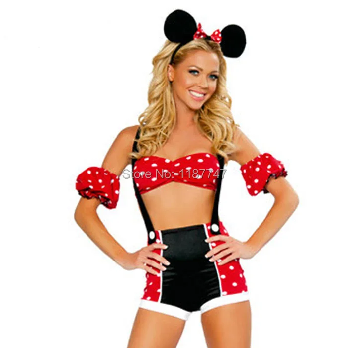 Mickey Mouse Halloween Costume For Adults 2022 Red Mickey Mouse Costume Adult Fantasy Women Halloween Costumes For Women Cosplay Costume Fancy Dress Wholesale Halloween Group Halloween Makeuphalloween Costume Train Aliexpress