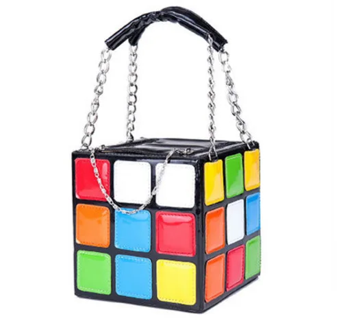 

2019 personality magic cube bag portable women's style handbag bag bolsa feminina handbag