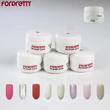 Акриловая жидкость акриловый гель АРТ прозрачный белый розовый 10 г/горшок forpretty Unha acryico полимер маникюр Советы акрил ique Akryl