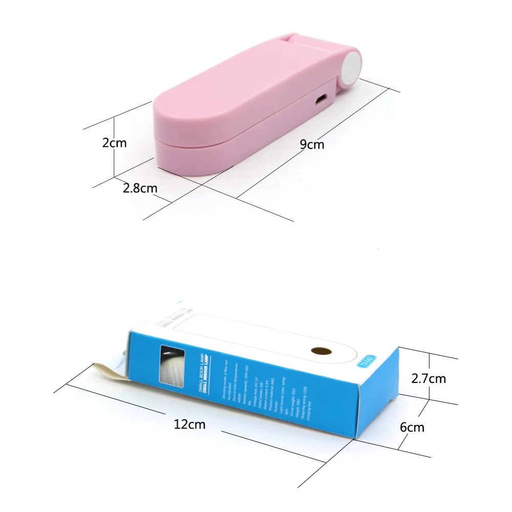 COB Light Mini Makeup Mirror 1X 3X увеличительное ручное складное маленькое портативное микро