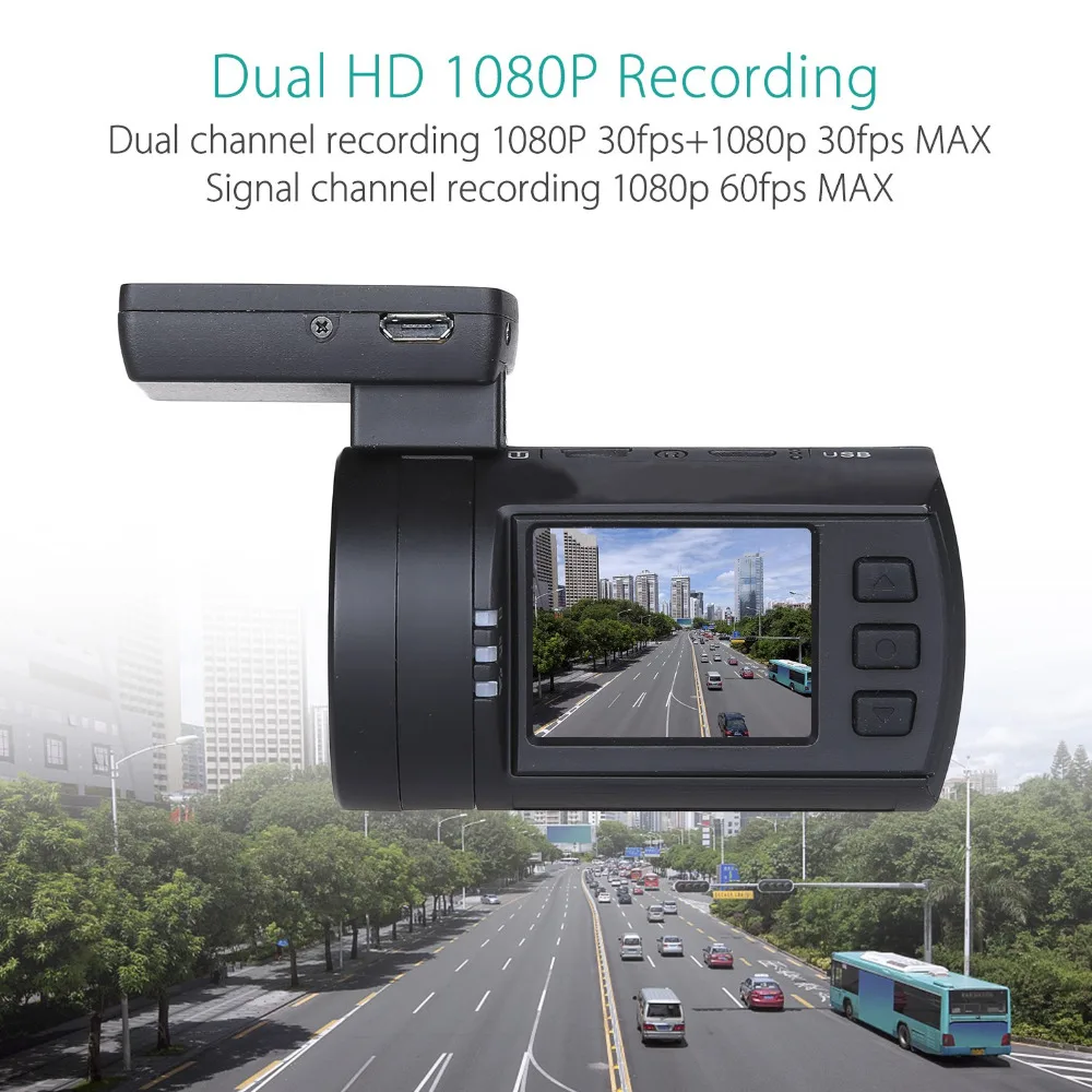 Blueskysea Mini 0906 двойная камера Full HD 1080P Автомобильный видеорегистратор sony IMX291 с датчиком двухканальный видеорегистратор для приборной панели автомобиля