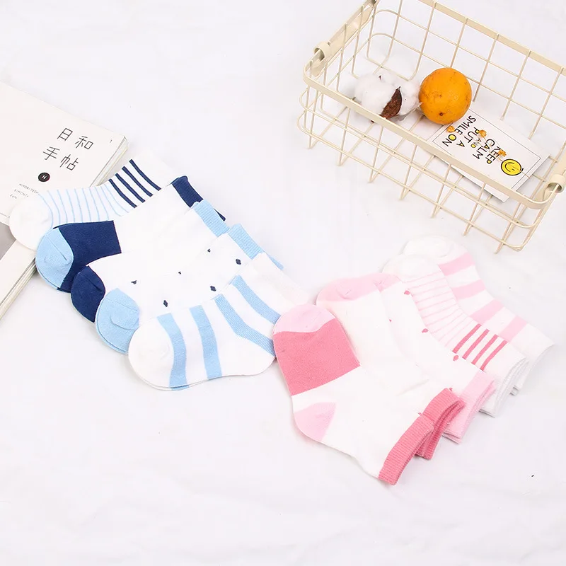 

Children's socks Summer thin polka dot socks Cute cotton light color breathable sweat-absorbent cotton Baby socks